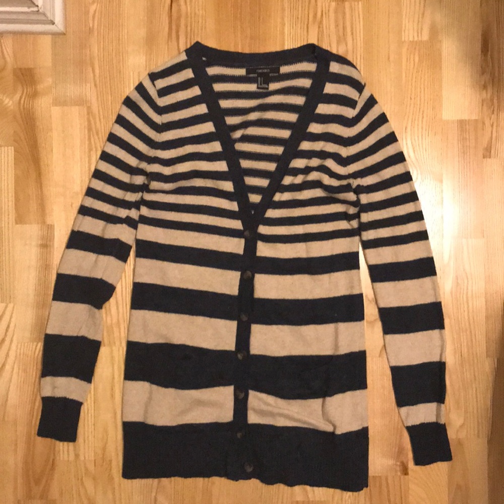 Striped cardigan